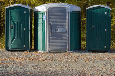 ada compliant wheel chair accessible portable toilet outdoors
